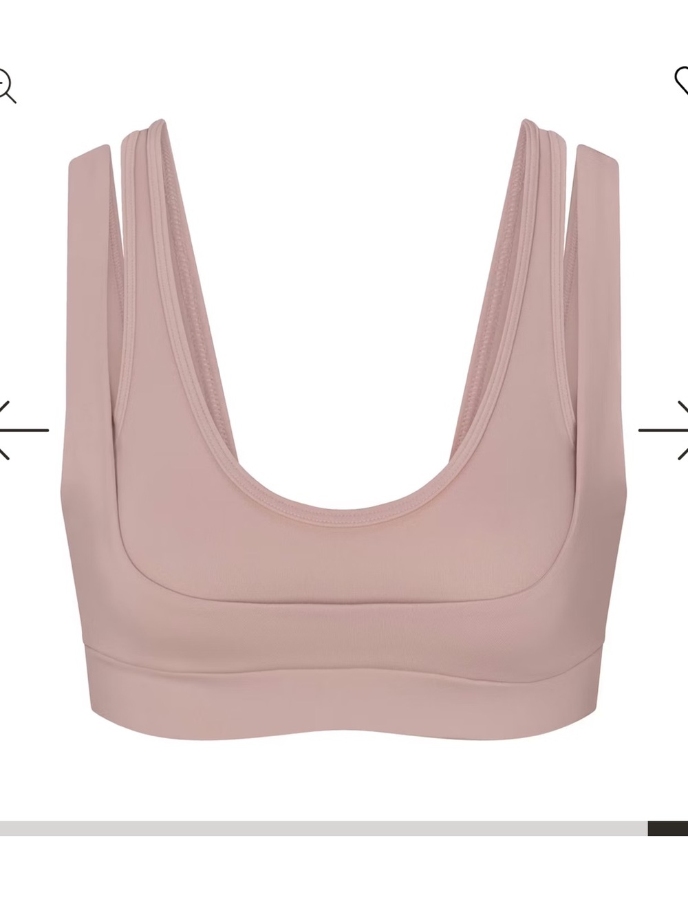 SKIMS Scoop Neck Bralette in Soft Blush Rose